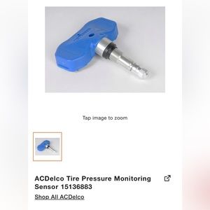 ACDelco Tire Pressure Monitoring Sensor #15136883, new